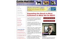 Desktop Screenshot of cattlemailusa.com