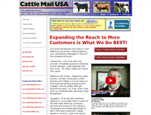 Tablet Screenshot of cattlemailusa.com